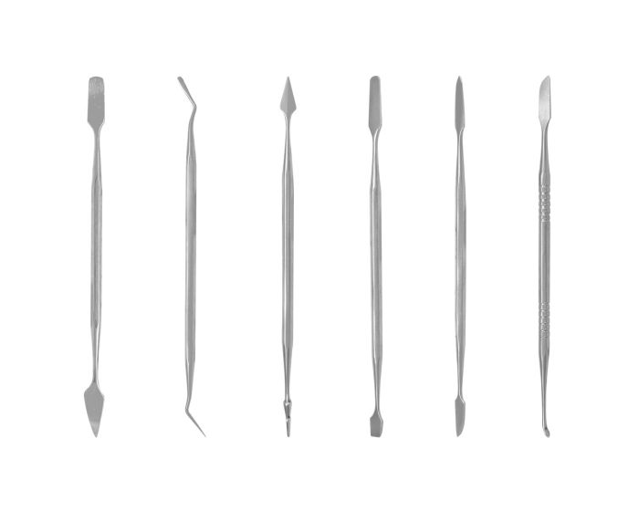 Kit de espátulas hobby punta doble 6 piezas 245510 OBI