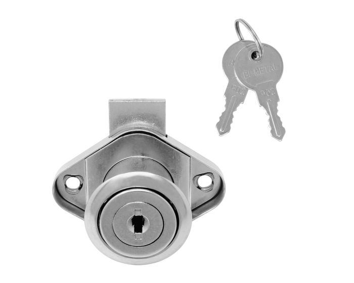 Cerradura vertical para cajón cromo BM-22C BI-METAL