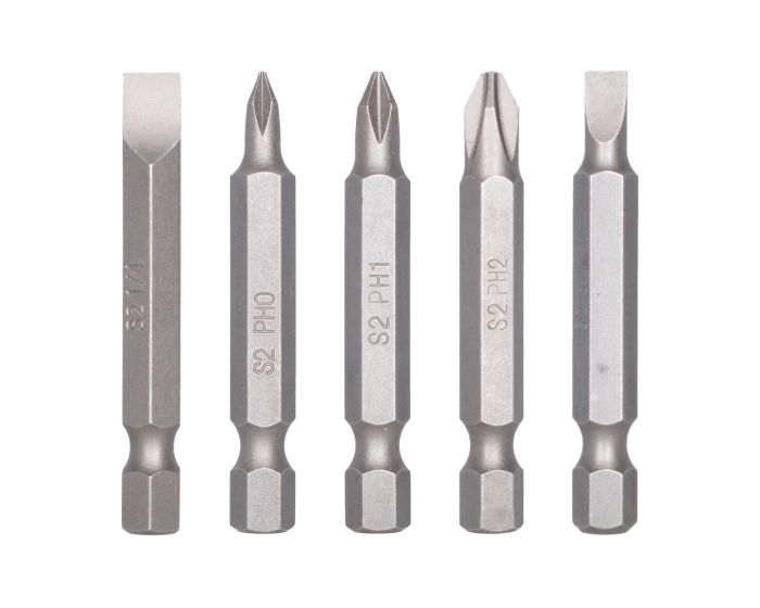 Juego de 5 puntas Phillips y Planas combinadas largo 50 mm 7PDPLCOMB501 Bellota