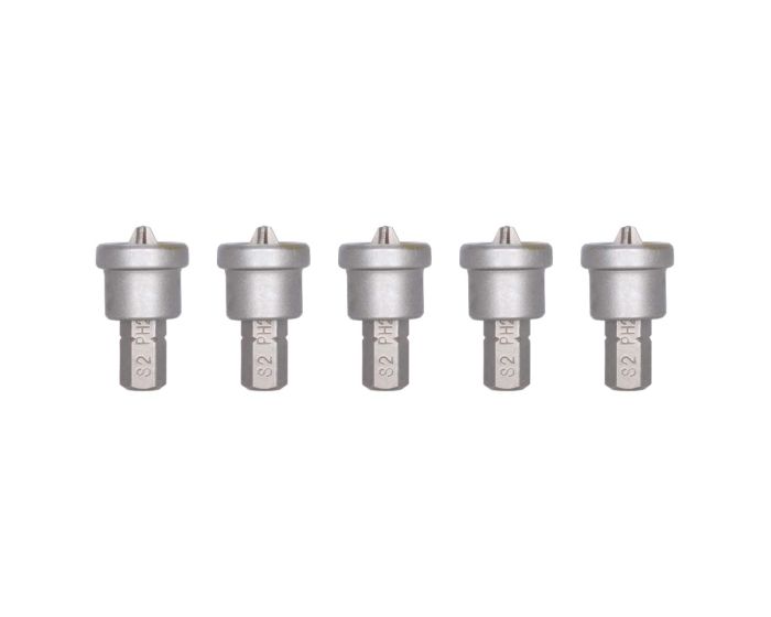 Juego de 5 puntas de cruz PH2 largo 25 mm para muro de yeso 7PDPH2YESO Bellota
