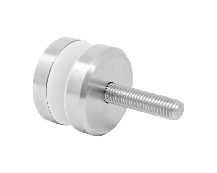 Conector con chapetón muro a vidrio C013 Axcent