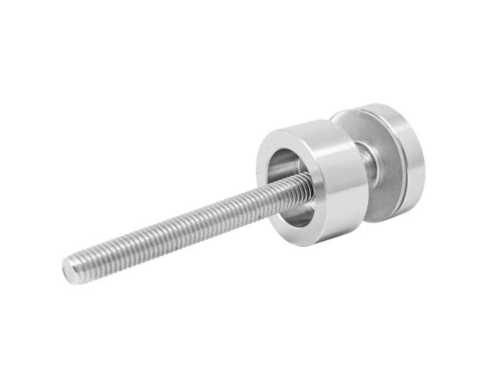 Conector con chapetón muro a vidrio C014 Axcent