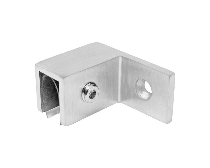 Conector vidrio a muro izquierdo satín C104 Acxent