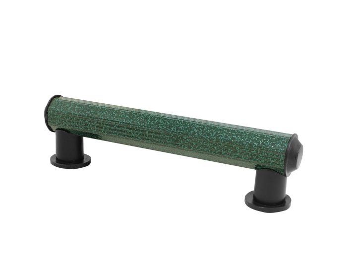 Jaladera mixta de aluminio tubular color Verde