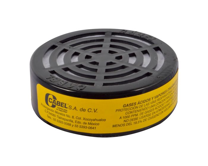 Repuesto filtro para mascarilla FC-3 CABEL gases ácidos