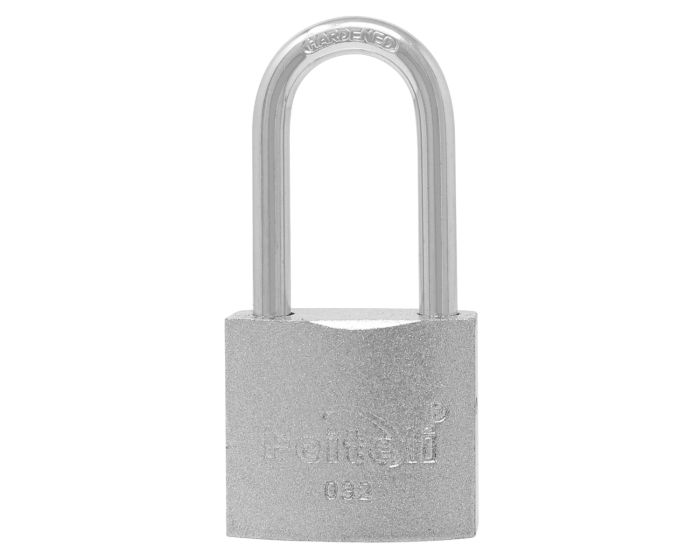 Candado de hierro gancho largo gris E2L 32 mm Feiteli