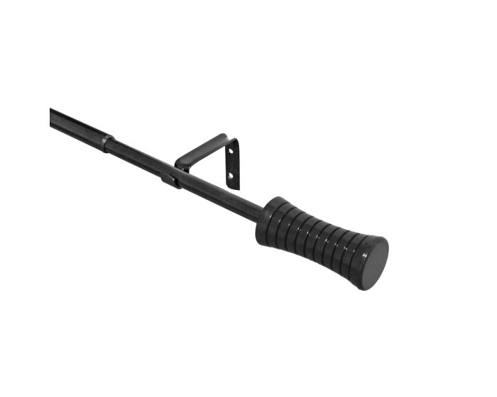 Cortinero ajustable chico negro Alteza Novacort
