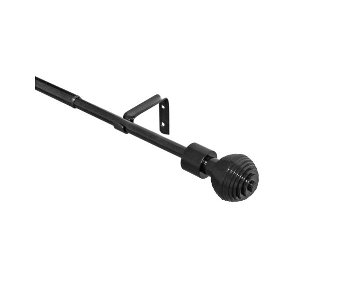 Cortinero ajustable mediano negro Centro Novacort