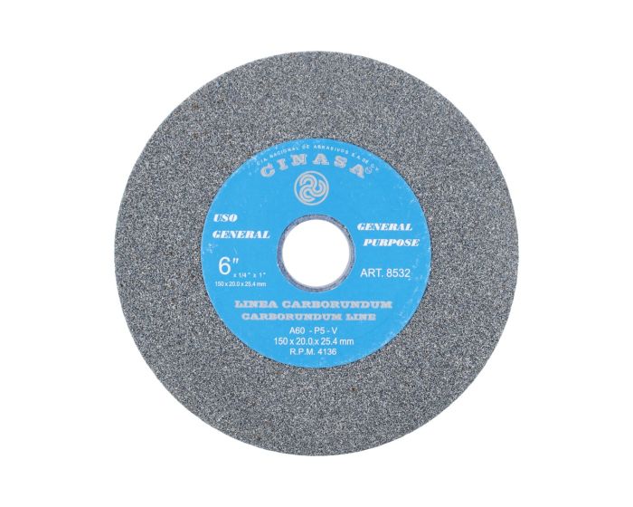 Piedra para esmeril 6" grano 60 8532 Cinasa