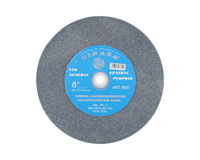 Piedra para esmeril 8" grano 60 8557 Cinasa