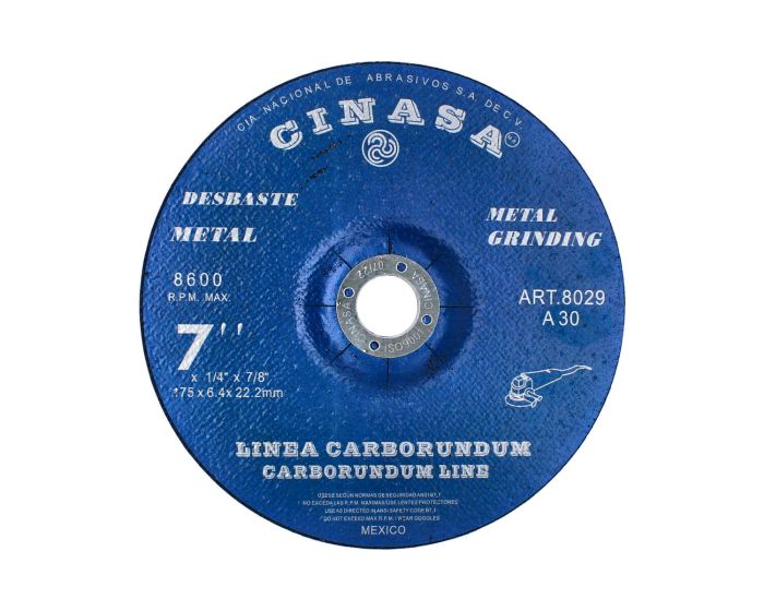 Disco para desbaste Metal 7" 8029 Cinasa