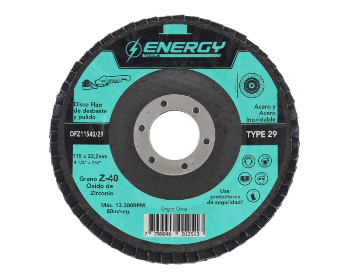 Disco laminado 4-1/2" Z-40 Energy