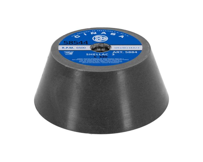 Rueda tipo copa para pisos 5" C320 Shellac 3 5884 Cinasa