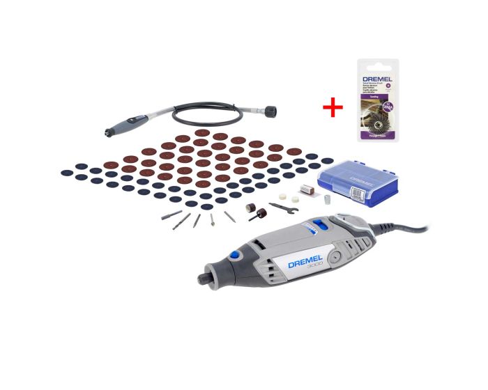 Dremel 3000 - Kit con 82 accesorios