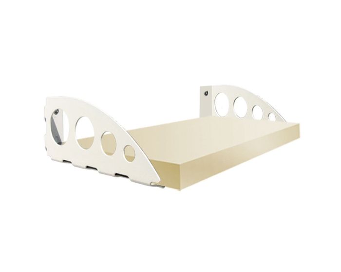 Soporte Matisse de 7" blanco para repisa Ducasse