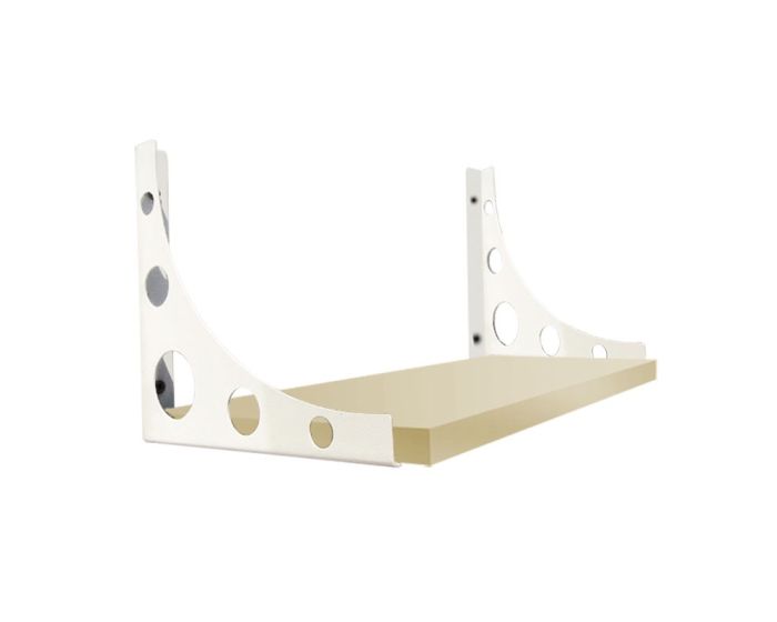 Soporte Mondrian de 25 cm blanco para repisa Ducasse