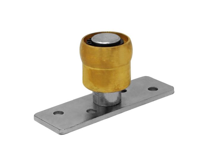 Guía simple de 35 mm de bronce con placa de fijación para portón Ducasse