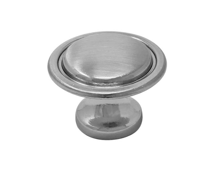 Jaladera botón Contemporáneo níquel satinado 3815 Handy Home
