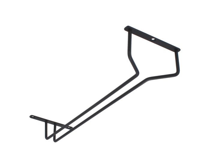 Porta copas de aluminio negro mate 40 cm Ergy