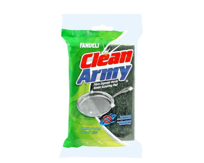 Fibra esponja verde Clean Army 70152 Fandeli