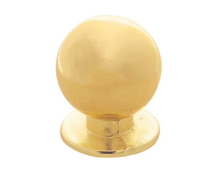 Jaladera botón esfera 24 mm latón brillante JN-1408 Bolder