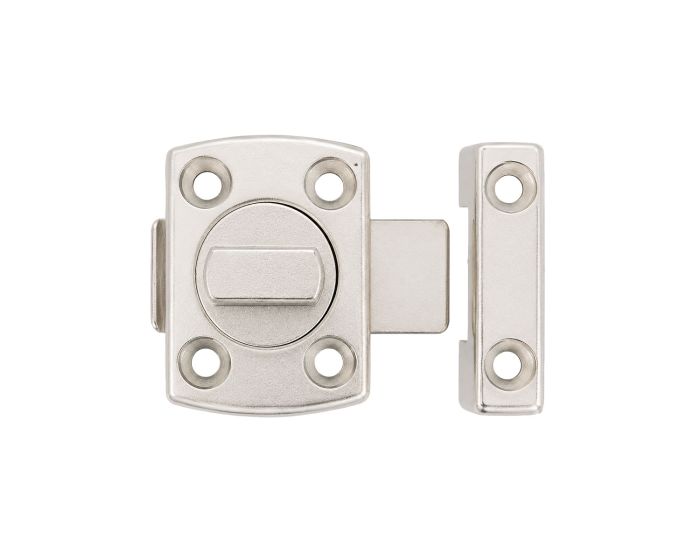 Cerrojo para puerta Zamak 42 x 43 mm níquel MC-61000 PORTER