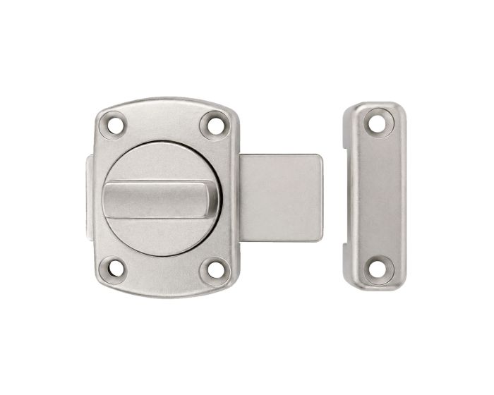 Cerrojo para puerta Zamak 55 x 56 mm níquel MC-61001 PORTER