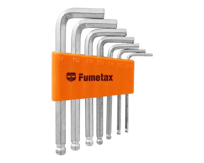 Juego de 7 llaves Allen estándar SW-630201006-7P Fumetax