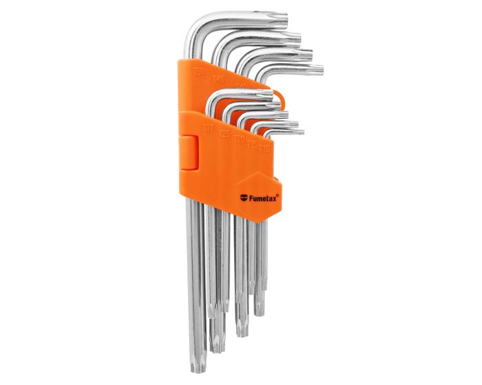 Juego de 9 llaves TORX SW-630202004-9L Fumetax