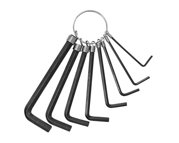 Juego de 8 llaves Allen estándar tipo llavero SW-630203018-8P Fumetax