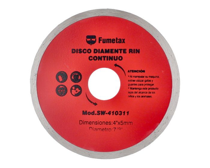 Disco de diamante liso 4" SW-410311 Fumetax