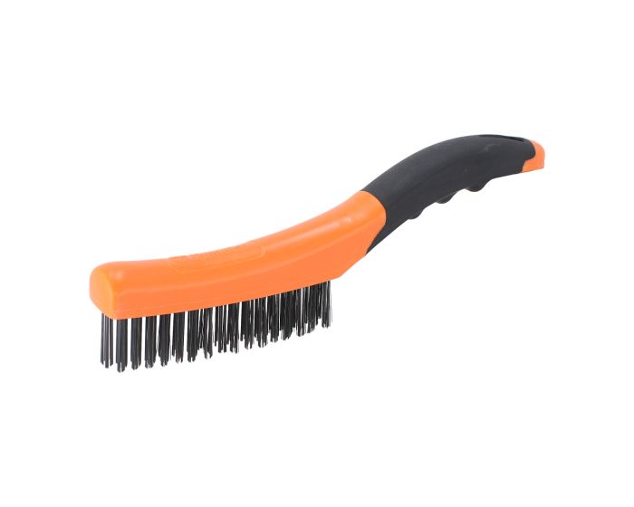 Cepillo de alambre con mango de goma SW-32030601 Fumetax
