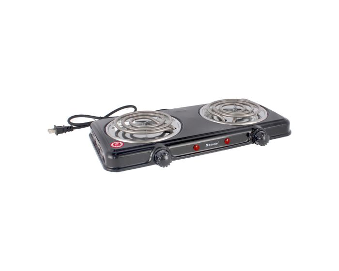 Parrilla eléctrica de 2 quemadores negra SW-23032-N Fumetax