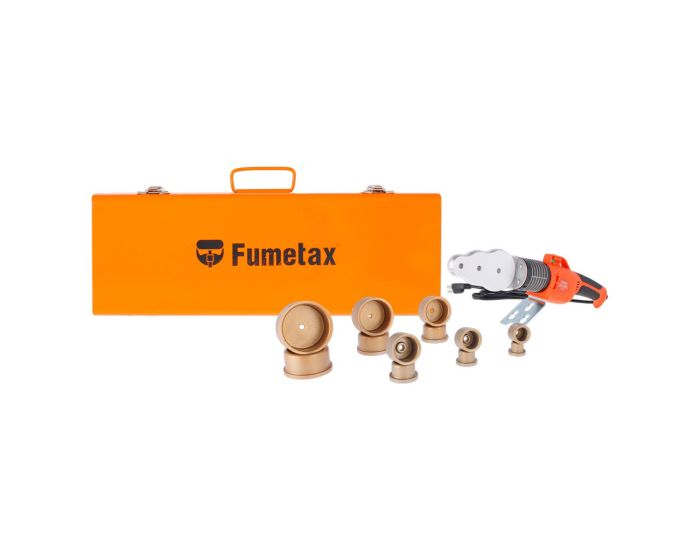 Kit termofusor para PP-R y PE 800 W con temperatura ajustable SW-45173 Fumetax