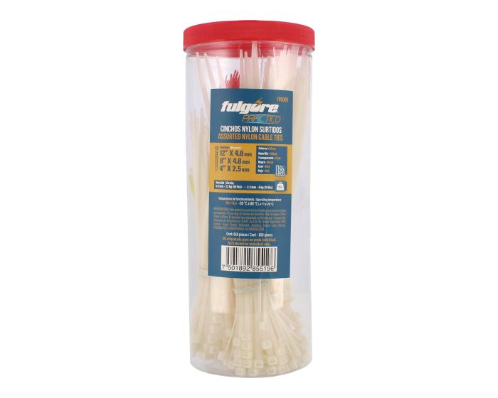 Cinchos de nylon surtidos 650 piezas FP0009 Fulgore