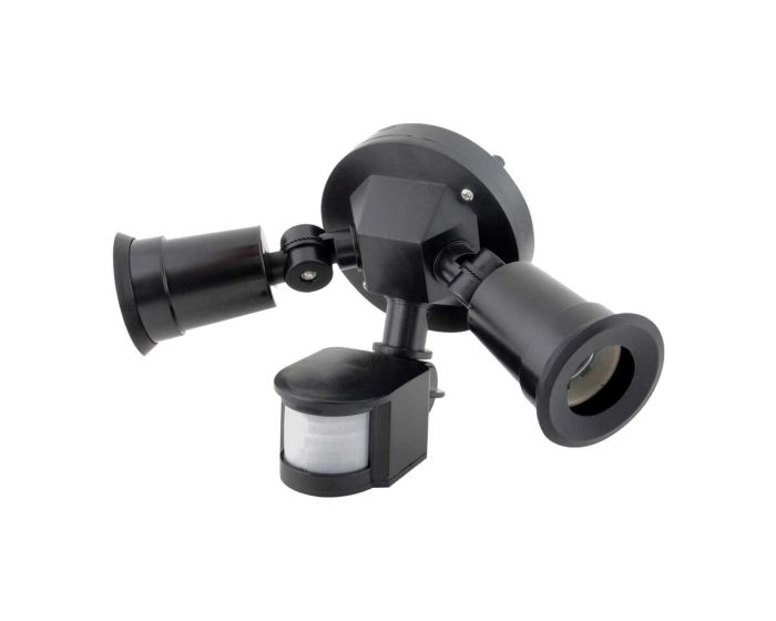 Luminario con sensor de movimiento negro 300 W FU0013 Fulgore