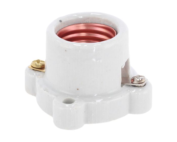 Portalámpara de porcelana base cuadrada FU0073 Fulgore