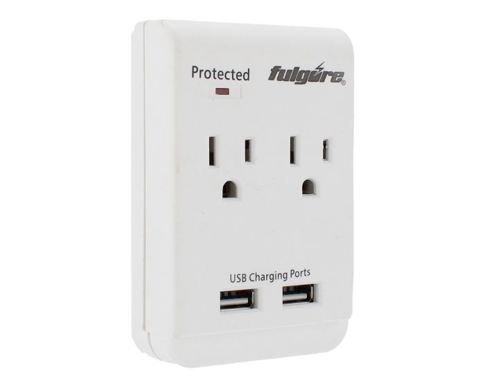 Multicontacto de pared con supresor de picos a 300 Joules FU1024 Fulgore