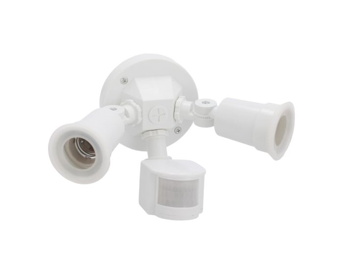 Luminario con sensor de movimiento PAR-38 blanco 300 W FU1119 Fulgore