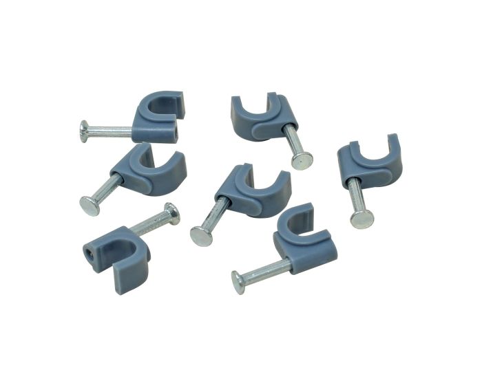 Grapas curvas para cable redondo 6 mm 100 piezas FU1605 Fulgore