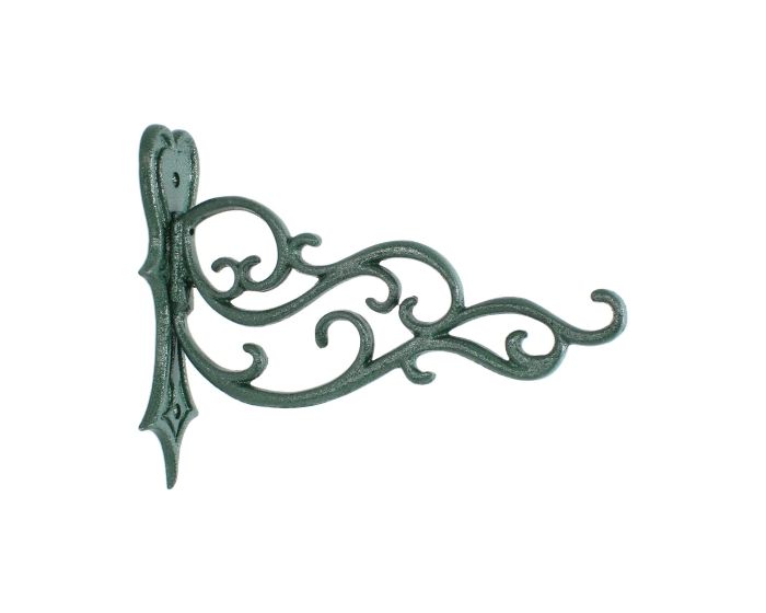 Ménsula decorativa para masetas 27 cm aluminio verde