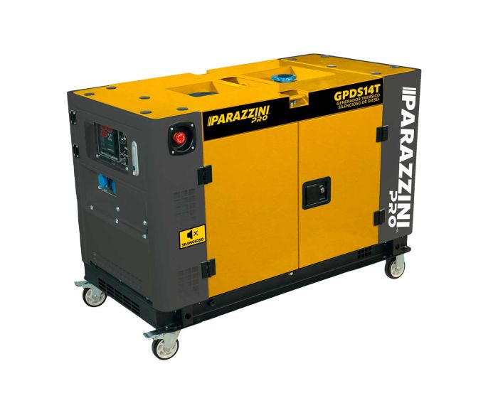 Generador silencioso trifásico 14 Kw diesel GPDS14T Parazzini Pro