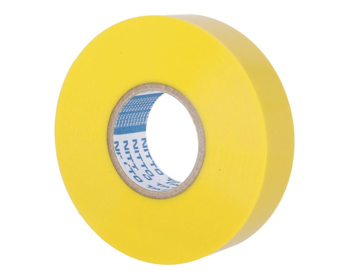 Cinta de aislar Amarilla Profesional 19 mm x 18 metros No. 21 Nitto