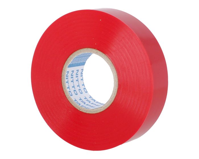 Cinta de aislar Roja Profesional 19 mm x 18 metros No. 21 Nitto