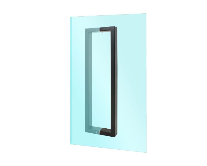 Jaladera para puertas de cristal negro mate 5750 LYON Ashico