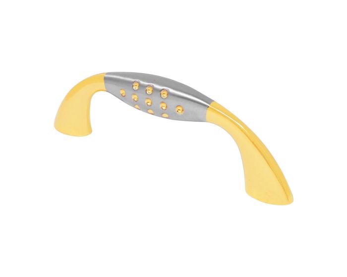 Jaladera Dot Net Oro / Níquel satinado 64 mm 5540 Ashico