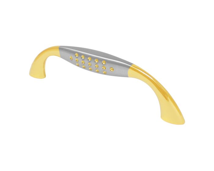 Jaladera Dot Net Oro / Níquel satinado 96 mm 5541 Ashico