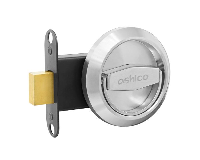 Cerradura medio forte D acero inoxidable sin llave 33509 Ashico