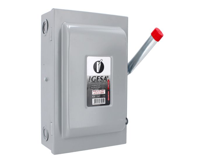 Interruptor de seguridad de 3 polos 60 Amp IN3060 IGESA
