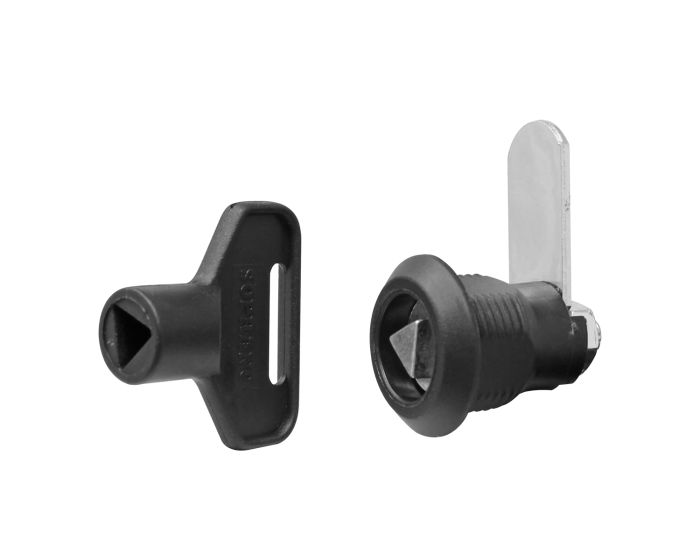 Cerradura de paleta para tableros con llave de triángulo 6036-0005-52 Soprano
